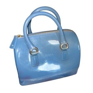 FURLA Clear Bag Blue Small